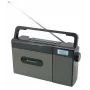 Soundmaster RCD1170SW Radio CD portátil con FM, Bluetooth, USB y batería recargable - Negro