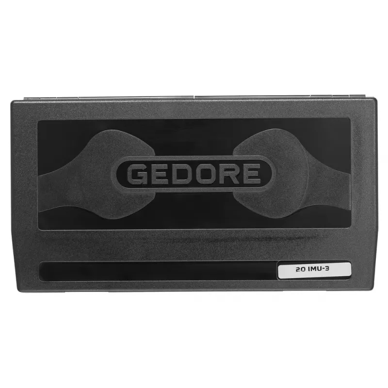 GEDORE Juego de vasos 1/4 pulgadas 20 IMU-3, 33 piezas, hexágono 4-14 mm, carraca de 72 dientes