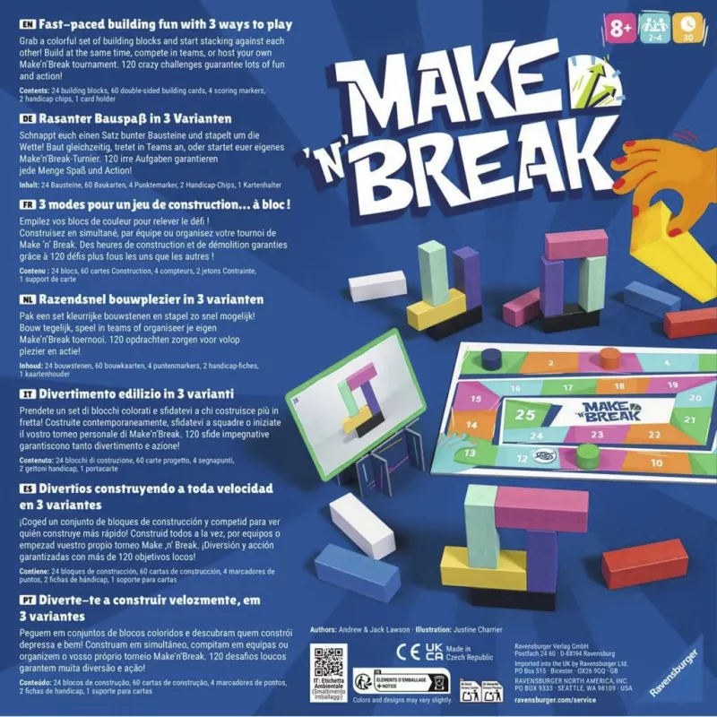 Ravensburger Make 'n' Break Juego de construcción familiar