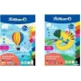 Bloc de papel de seda Pelikan DIN A3, 10 hojas, 10 colores diferentes, 120 g/m², encolado por la cabeza