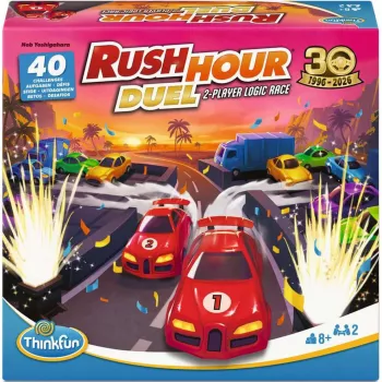 Ravensburger Rush Hour Duel – juego de lógica para 2 jugadores: puzle de atasco de tráfico