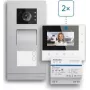 ABB Welcome Basic set de videoportero de 2 hilos para vivienda de dos familias, monitor de 4,3