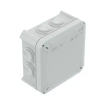 OBO T 60 caja de derivación de cables con entradas 114x114x57 PP gris claro