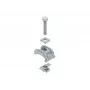 NIEDAX SPPGM30F pinza de perfil de acero galvanizado en caliente, brida 3-30 mm, rosca M8