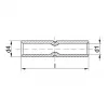 KLAUKE 28R conector de compresión de cobre para cable de 95 mm², DIN 46235, E-Cu