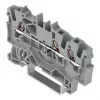 WAGO 2001-1301 borne de paso de 3 conductores, 1,5 mm², Push-in CAGE CLAMP, Ex e II, gris