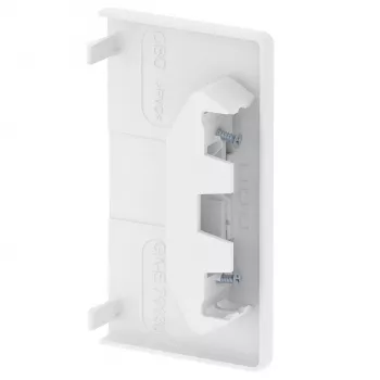 OBO BETTERMANN GK-E70130RW pieza terminal 70x130mm PVC blanco puro RAL9010 6274570
