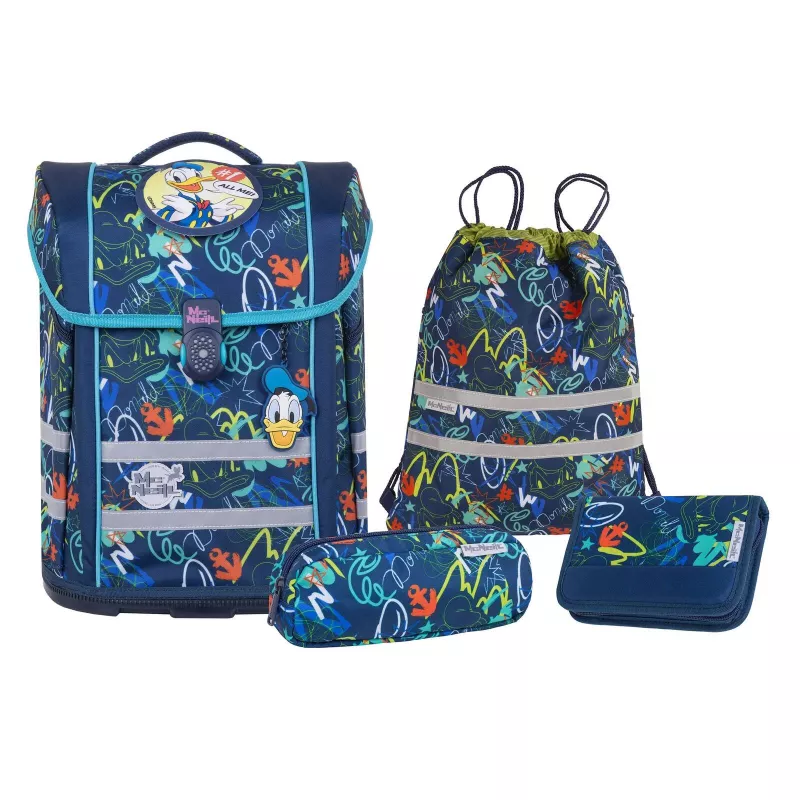 McNeill set de mochila escolar PERFECTO 5 piezas Donald Duck
