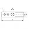 Klauke 553R Conector roscado para tubo, 16 mm², orificio de soldadura, latón, estañado