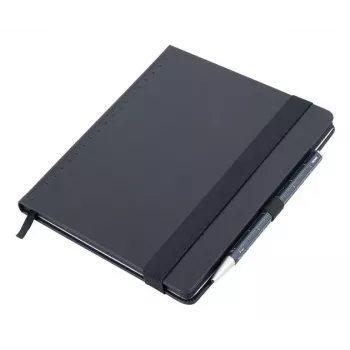 TROIKA BLACK SLIMPAD A5 Bloc de notas con bolígrafo azul oscuro