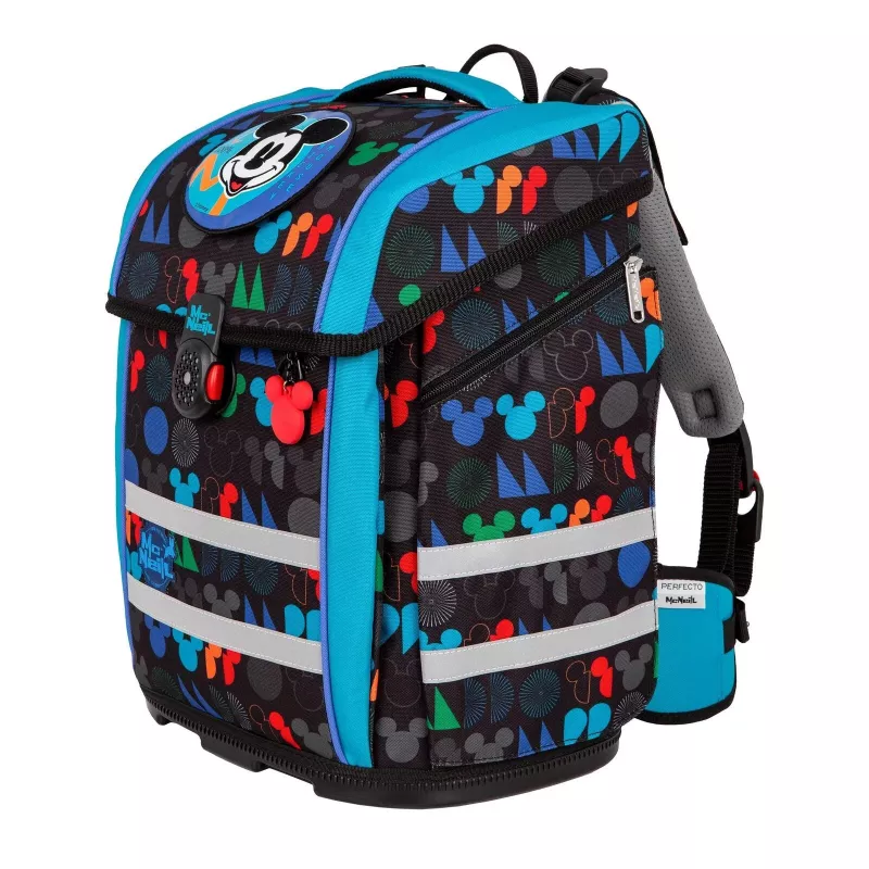 McNeill PERFECTO Set de mochila escolar 5 piezas Disney Mickey Mouse