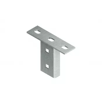 Niedax KU50 placa de cabeza roscada para bandeja de cables U50, galvanizada en caliente