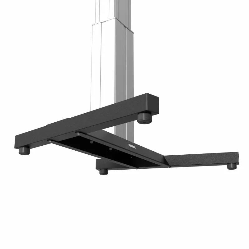 Kindermann Set de deslizadores de suelo para DisplayLift mobil – set de conversión a soporte de 4 piezas, negro