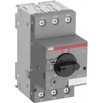 ABB MS116-0.25 Guardamotor, 0,16-0,25 A, 3 polos, Clase 10