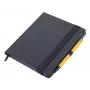 TROIKA BLACK SLIMPAD Cuaderno A5 con bolígrafo amarillo