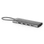 DIGITUS DA-70922 estación de acoplamiento USB-C, 9 puertos, 2x HDMI, USB, RJ45