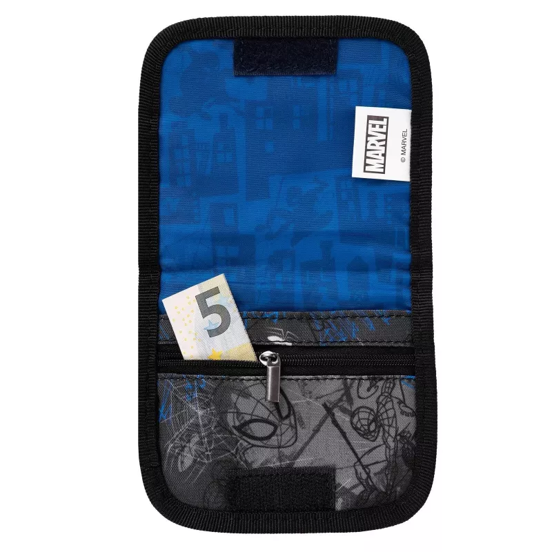 McNeill Marvel Spider-Man Riñonera con ventana para tarjeta, rojo/azul