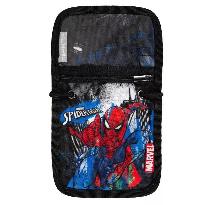 McNeill Marvel Spider-Man Riñonera con ventana para tarjeta, rojo/azul