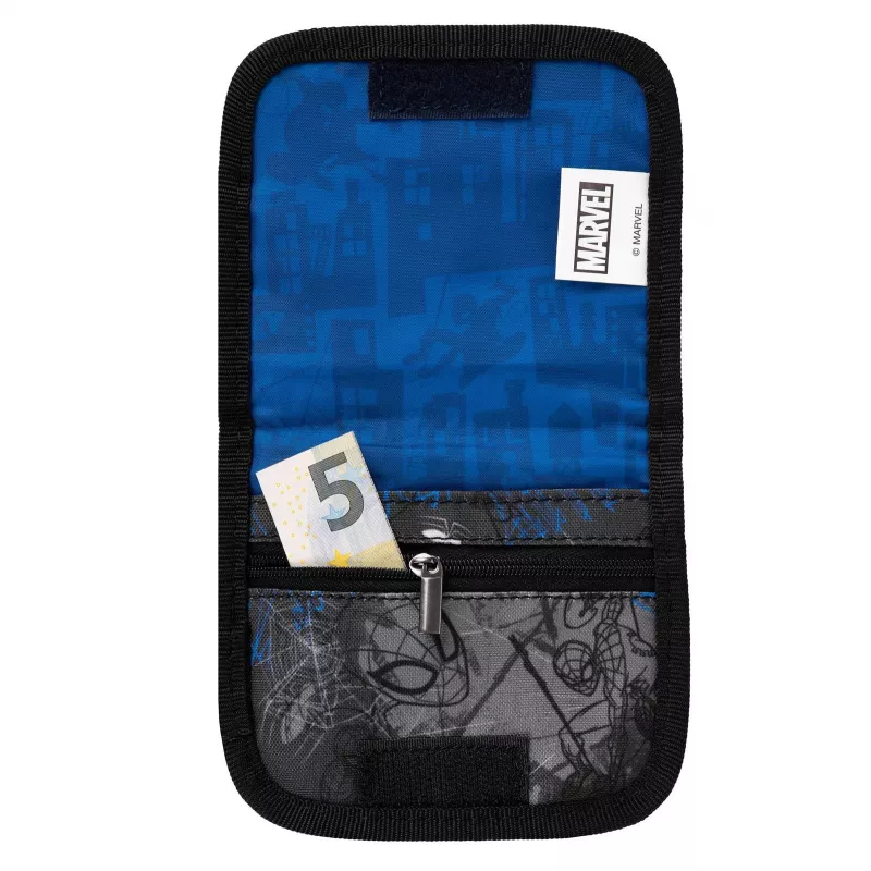 McNeill Marvel Spider-Man Riñonera con ventana para tarjeta, rojo/azul