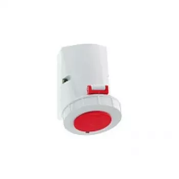 BALS 1155 Toma de corriente de pared 32A pentapolar 400V 6h IP67 rojo/gris