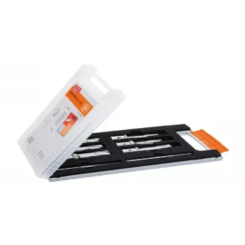 FEIN Best Of Set de brocas de corona 8 piezas, 12-22 mm, metal duro, 35 mm de profundidad de corte, QuickIN