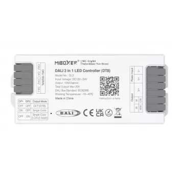 Controlador LED DALI 3en1 Miboxer DL2 (DT8)