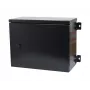 Caja de pared para carril DIN ALLNET T223mm negra IP55 serie SO-DIN