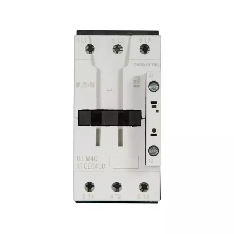 Contactor tripolar Eaton DILM40, bobina 230 V 50 Hz / 240 V 60 Hz, 18,5 kW AC-3 400 V, 1NO+1NC