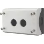 Carcasa vacía Eaton M22-I2 para 2 elementos de mando, montaje en superficie, gris claro RAL 7035