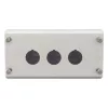 Carcasa de superficie Eaton M22-I3, 3 aberturas, gris RAL 7035, IP66/IP67/IP69K, 80x153x56mm