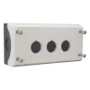 Carcasa de superficie Eaton M22-I3, 3 aberturas, gris RAL 7035, IP66/IP67/IP69K, 80x153x56mm