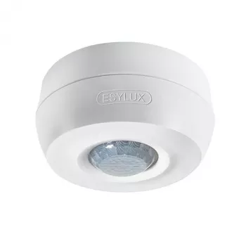ESYLUX ESY MD 360/8 BASIC IP54 detector de movimiento de techo, 360° PIR, 8 m de alcance, blanco
