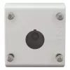 Eaton M22-I1 carcasa vacía de superficie, 1 posición, gris RAL 7035, IP66, 80 x 72 x 56 mm