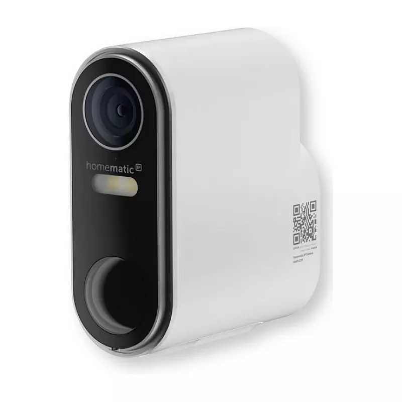 Homematic IP cámara exterior con batería (HmIP-COR) – 3MP, WLAN, blanco/negro
