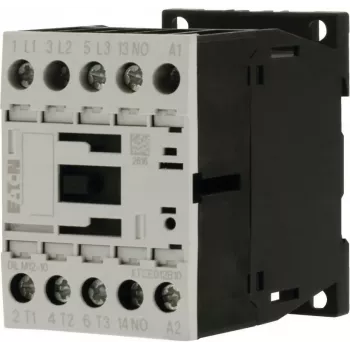 EATON DILM12-10 24VDC contactor de potencia 3 polos 1NO 12A 5,5kW 400V AC-3 carril DIN