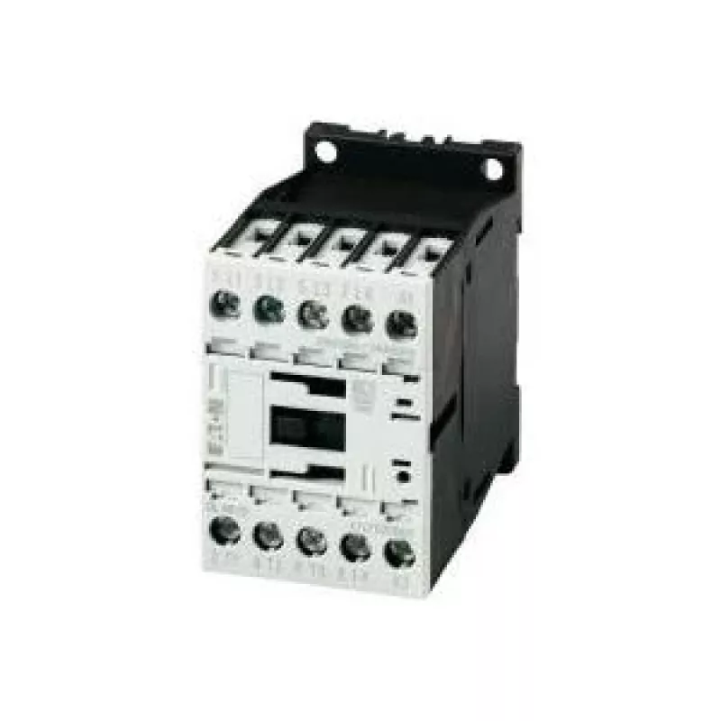 Eaton DILM9-01 contactor de potencia, 3 polos, 9 A, bobina 230/240 V AC, 1 contacto auxiliar NC