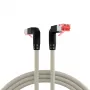 EFB Elektronik K4137GR.2 cable de conexión Cat.6A S/FTP LSZH, Draka UC900 TM21, 2x90 grados, 2 m, gris