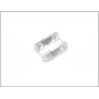 SYNERGY21 S21-LED-003F240175 conector para tira LED COB, unicolor, 8 mm, IP20, sistema de clip sin soldadura, 2 polos, blanco