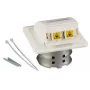 EFB Elektronik FTTH-OUTLET-LC-OM3 toma de pared de fibra óptica empotrable, 2x LC-Duplex OM3 multimodo, blanco puro