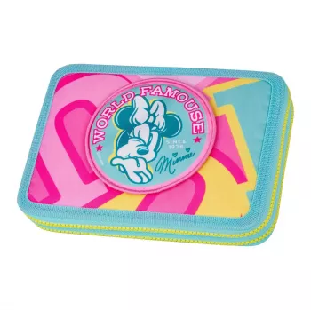 McNeill estuche escolar lleno con 2 cremalleras XL Disney Minnie Mouse