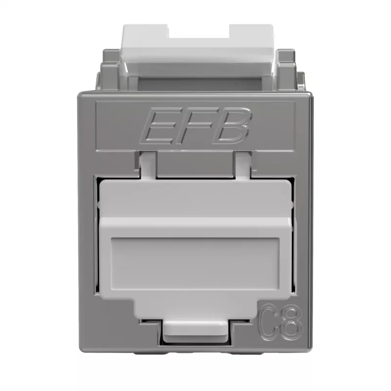 EFB Elektronik E-20096 módulo keystone RJ45 Slimline Cat.8.1 2000MHz apantallado