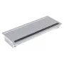 Bachmann CONI Long Regleta de enchufes empotrable con 3 tomas Schuko, aluminio plateado