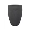 Emsa Landhaus Maceta 283/65 negro granito D47 – maceta redonda de 47 cm, 38 L, resistente a los rayos UV y a las heladas, interior/exterior