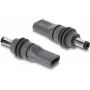Delock Adaptador de conector hembra USB Type-C a conector macho DC 5,5 x 2,1 mm para Starlink Mini - gris