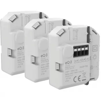Homematic IP Actuador de conmutación empotrable 6 A (pack de 3)