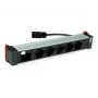 Bachmann POWER FRAME 5x toma Schuko 1x ranura modular 0,2m GST18i3 negro