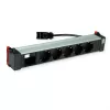 Bachmann POWER FRAME 5x toma Schuko 1x ranura modular 0,2m GST18i3 negro