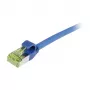 Synergy21 CAT6A S/FTP cable de parcheo, RJ45, 500MHz, 2m, azul, Slimline, LSZH, AWG28