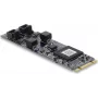 Tarjeta de interfaz CAN 2.0 / CAN FD DELOCK PCIe M.2 Key B+M a 2 x D-Sub 9 pines, hasta 8 Mbps con aislamiento y protección contra sobretensión