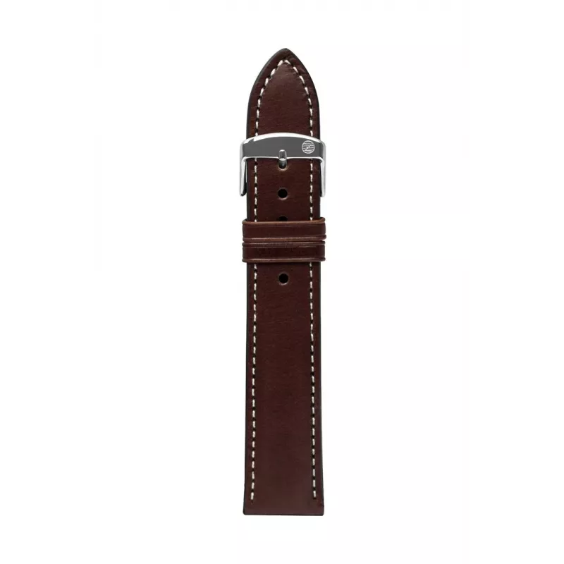 Zeppelin correa de cuero, marrón, 22 mm